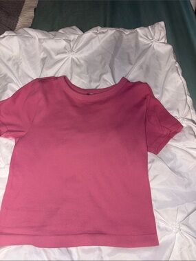 One Step Up Pink Crop Top